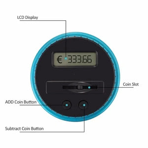 1PC Electronic Piggy Bank Counter Coin Digital LCD Counting Coin Money
