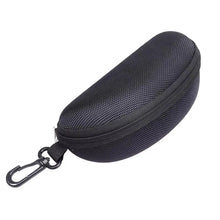 1pc Portable Sunglasses Case Protector Oxford Cloth Hard EVA Zippered