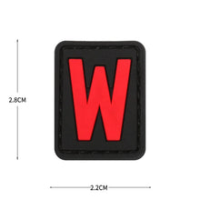 English Alphabet Letter Patches Letters Stripes Cloth Accessories Stickers Name hook loop Patches Tactical badge
