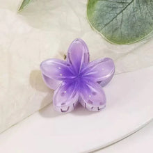 6 件套 Gradient Hair Clips New Flower Hair Claws Small Size Fashion