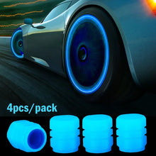 1-20PCS Luminous Car Tire Valve Cap Fluorescent Night Glowing Decor