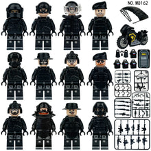 8175 SWAT cross-border wholesale children assembled small particles building block toys drone weapon accessories mechanical dog