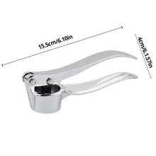 1pc Silvery Stainless Steel Garlic Masher Kitchen Vegetable Cooking