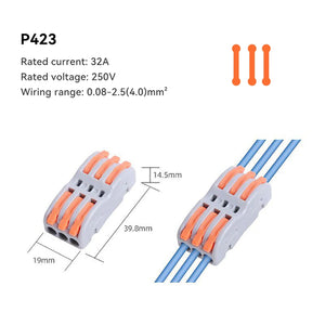 1/5/10 PCS 1 in Multiple Out Fast Electrical Connectors Universal