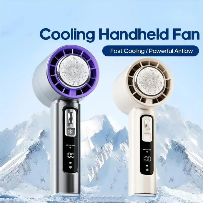 2025 New Semiconductor Refrigeration High-speed Handheld Electric Fan