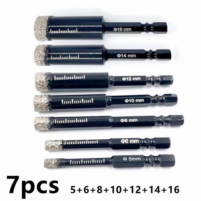 5-16mm Hexagonal Shank Brazed Dry Ceramic Tile Drill Bit Marble