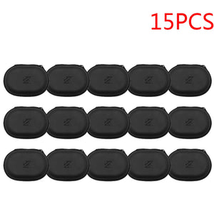 1-20PCS KZ Earphones Oval Storage Bag Wired Headphones PU Zipper