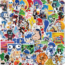 50Pcs/Set Cartoon Sonic Stickers Hedgehog Anime Toys Cartoon Graffiti