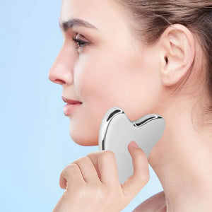 1Pcs Stainless Steel Gua Sha Scraper Massager For Face Neck Body