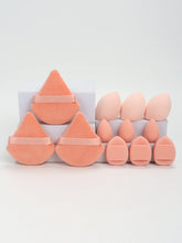 12-Piece All-Purpose Makeup Sponge Set, Made of 3 Loose Powder Puffs,