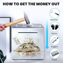 New Stainless Steel Piggy Bank Only In, No Export Banknotes