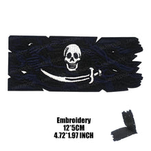 Pirate Flags Jolly Roger Black Beard Edward Teach Tactical Patch Hook & Loop Blackbeard Skull Heart Embroidered Badge Emblem