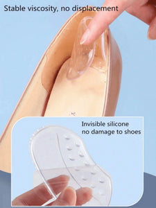1Pair Heels Grips Silicone Heel Stickers for Women Men Anti Slip Heel