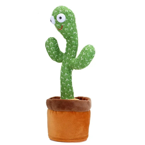1pc Dancing Cactus Toy,Repeat Talking ,Song Speaker Wriggle Dancing
