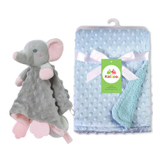 Personalized Newborn Baby Blanket with Name Custom Stroller Sleeping Dolls Animal Security Towel Gift Set for Baby Shower Gifts