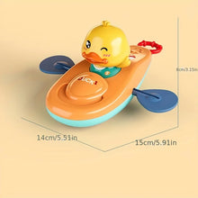 1 Pc Little Yellow Duck Kayak Toy Swimming Pool Bathroom Toy 1 Pc