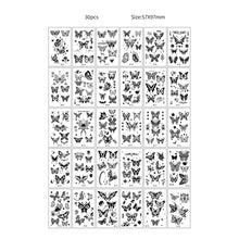 30pcs Temporary Tattoos for Children Unicorn Mermaid Car Fruit Cartoon