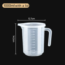 1PC Clear Graduated Measuring Cup Scale Plastic Transparent Mixing Cup