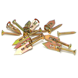 100pcs Self Drilling Drywall Anchors with Screws Expansion Nail