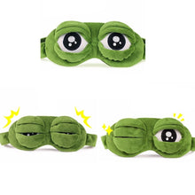 3D Sad Frog Sleep Mask Natural Sleeping Eyeshade Cover Shade Eye Patch