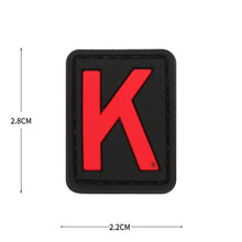 English Alphabet Letter Patches Letters Stripes Cloth Accessories Stickers Name hook loop Patches Tactical badge