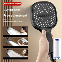 3 Modes Large Panel Shower Head 13cm High Pressure Spa Adjustable