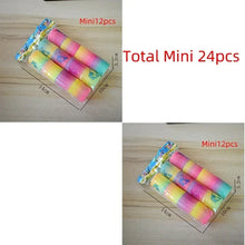 12/24pcs Rainbow Magic Springs Circle Toys Gradient Color Fingertip