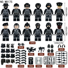 8175 SWAT cross-border wholesale children assembled small particles building block toys drone weapon accessories mechanical dog