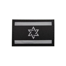 Israeli National Flag Reflective Patches Embroideried Military Uniform Armband Tactical Morale Embroidery Badge Israel Patches