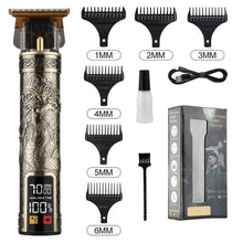 T9 LCD Electric Hairdresser Oil Shaving Head Electric Pusher Carving