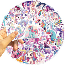 50PCS Fun Cartoon Unicorn Graffiti Stickers Scrapbooking Collage