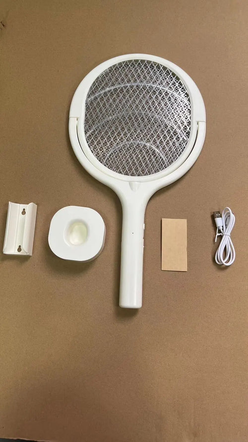 5 In 1 Fast Charging Racket Kill Fly Bug Safety Insulated Battery