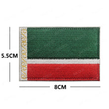 Russian Russia Flag Embroidered Patch IR Reflective Patches Appliqued Sticker Strip Glow In Dark