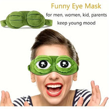 3D Sad Frog Sleep Mask Natural Sleeping Eyeshade Cover Shade Eye Patch