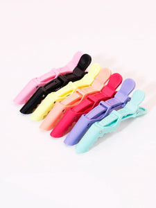 6pcs crocodile hair clip design claw shaped hair clip salon hair clip