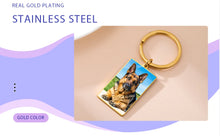 Print Demand Photo Keychain Personalized Custom Gift For Women Men Mother Father Dad Kid Child Family Stainless Steel Key Ring