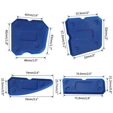 4pcs Silicone Glass Cement Scraper Sealant Grout Remover Tool Home