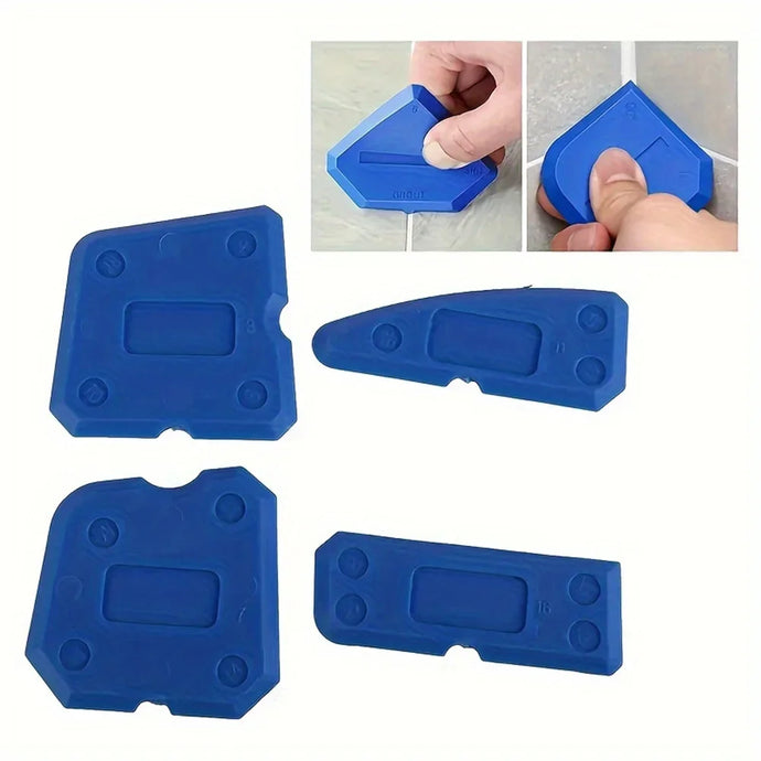 4pcs Silicone Glass Cement Scraper Sealant Grout Remover Tool Home