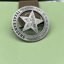 TEXAS Rangers Medal Company A Badge Round With Star Mexican Peso American Rangers Old West Civil War Lawman Confederate Pins
