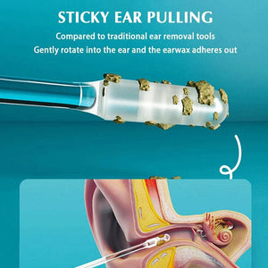 24Pcs Disposable Silicone EarWax Remover sticky ear pick For Kids