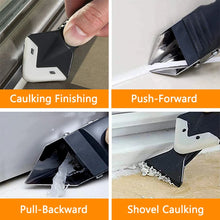 5 in 1 Metal Head Shovel Glue Tool Kit: Silicone Spatula, Caulk