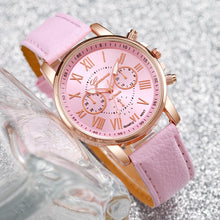 5PCS/Set Fashion Women Watch Rhinestone Heart Jewelry Set Geneva Watch