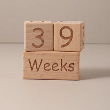 3pcs block set growth month milestone photo props wooden baby year day with hello world bag birth announcement sign journey