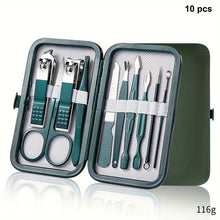 7/10/12/18 pcs Spring Green New Stainless Steel Nail Clippers Set