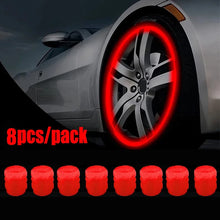 1-20PCS Luminous Car Tire Valve Cap Fluorescent Night Glowing Decor