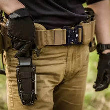 Tactical waist belt, suitable for both men and women. Outdoor canvas belt, a multi-functional belt for military enthusiasts with