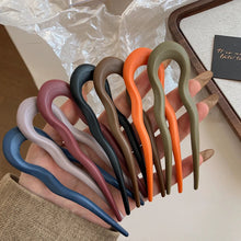 7Pcs/Set Matte U-Shaped Hair Sticks Fork Fashion Acetate Acrylic
