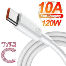 10A Mobile Data Cable 120W Super Fast Charging Type-C Durable Wire
