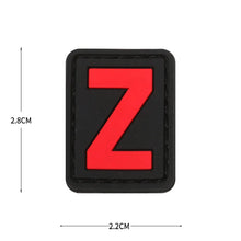 English Alphabet Letter Patches Letters Stripes Cloth Accessories Stickers Name hook loop Patches Tactical badge