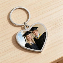 Print Demand Photo Keychain Personalized Custom Gift For Women Men Mother Father Dad Kid Child Family Stainless Steel Key Ring